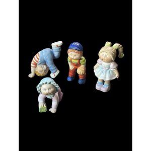 1983 Cabbage Patch Kids Fine Porcelain Figurines Set of 4 Vintage Style 5001